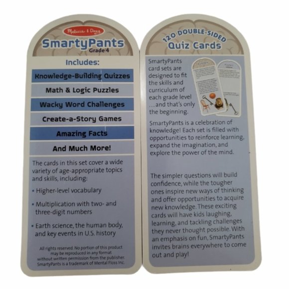 Melissa & Doug Smarty Pants 4th Grade Card set - Picture 7 of 9